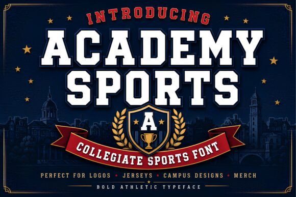 Academy Sports: The Bold Varsity Display Font That Defines Athletic Design