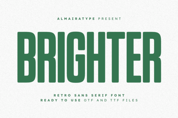 Brighter: A Retro Sans Serif Font for Modern Creators