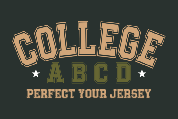 College Abcd: The Slab Serif Typeface That Powers Sports Branding and DIY Apparel Design