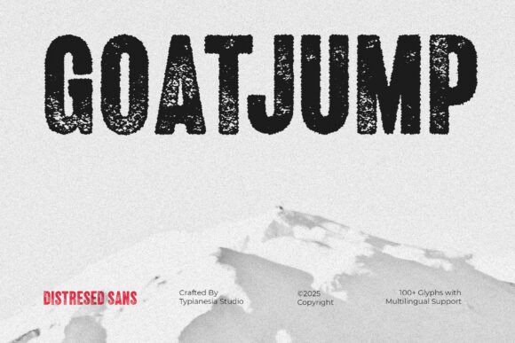 Goatjump: The Distressed Display Font That Brings Authentic Grit to Modern Branding