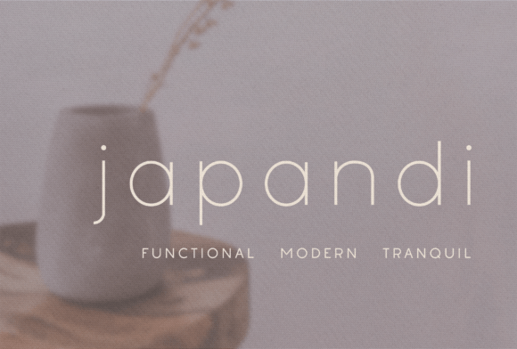 Japandi: A Minimalist Sans Serif Font for Interior Design and Beyond