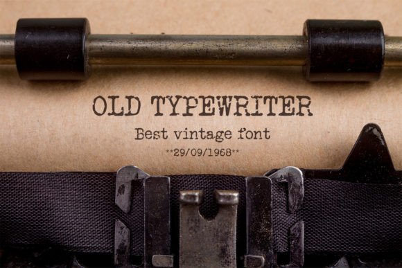 Old Typewriter: A Slab Serif Font with Mechanical Soul