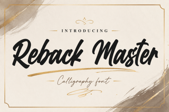 Reback Master: Bold Script for Standout Visuals