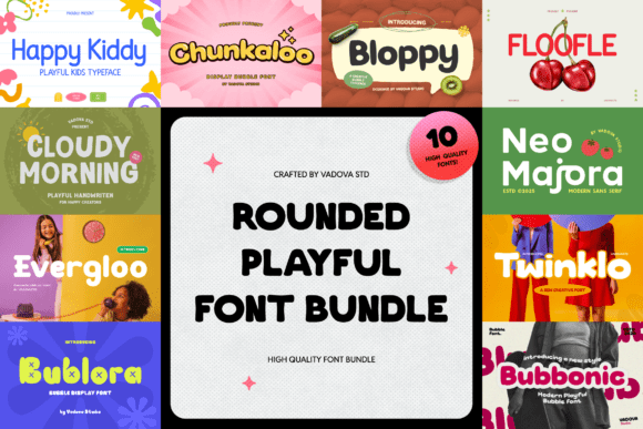 Rounded Playful: A Font Bundle Built for Cheerful Design