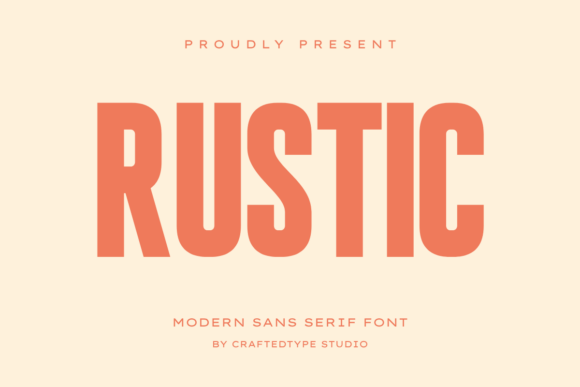 Rustic Font: A Bold Condensed Sans Serif for High-Impact Design and Print on Demand
