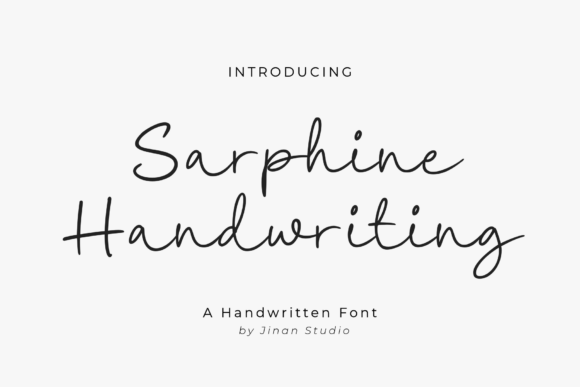 Sarphine – A Handwriting-Inspired Font for Contemporary Design