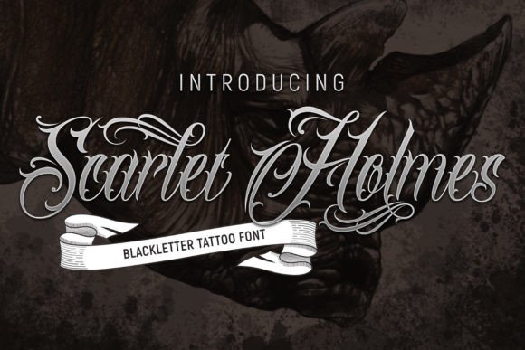 Scarlet Holmes: A Contemporary Blackletter Font for Bold Branding