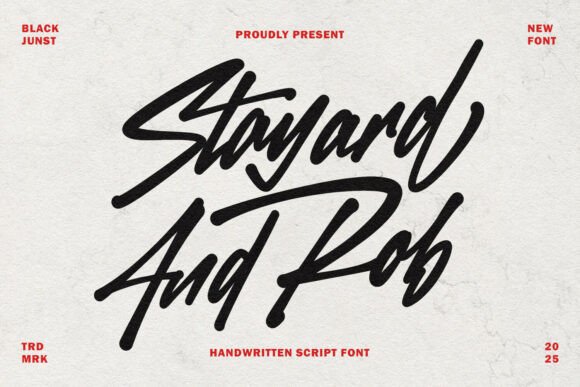 Stayard And Rob: A Handwritten Script with Urban Energy