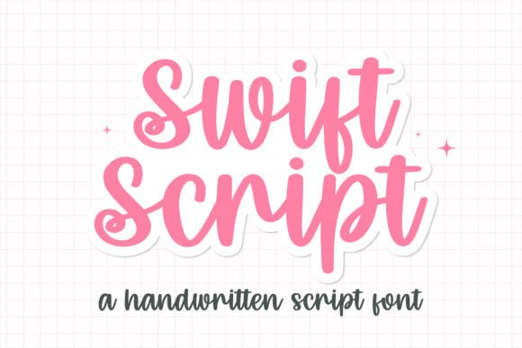 Swift Script: A Sweet Cute Handwritten Font