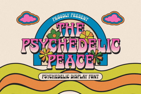 The Psychedelic Peace: A Retro-Inspired Font for a Groovy Vibe