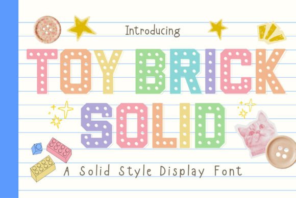 Toy Brick Solid: Playful Typography for Design