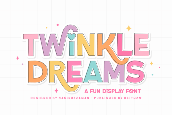 Twinkle Dreams: A Playful Display Font for Joyful Designs