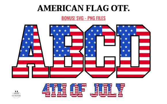 Varsity American Flag: A Display Font That Captures American Spirit
